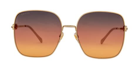 Gucci GG0879S Gold/Brown Shaded 61/18/140 women Sunglasses.